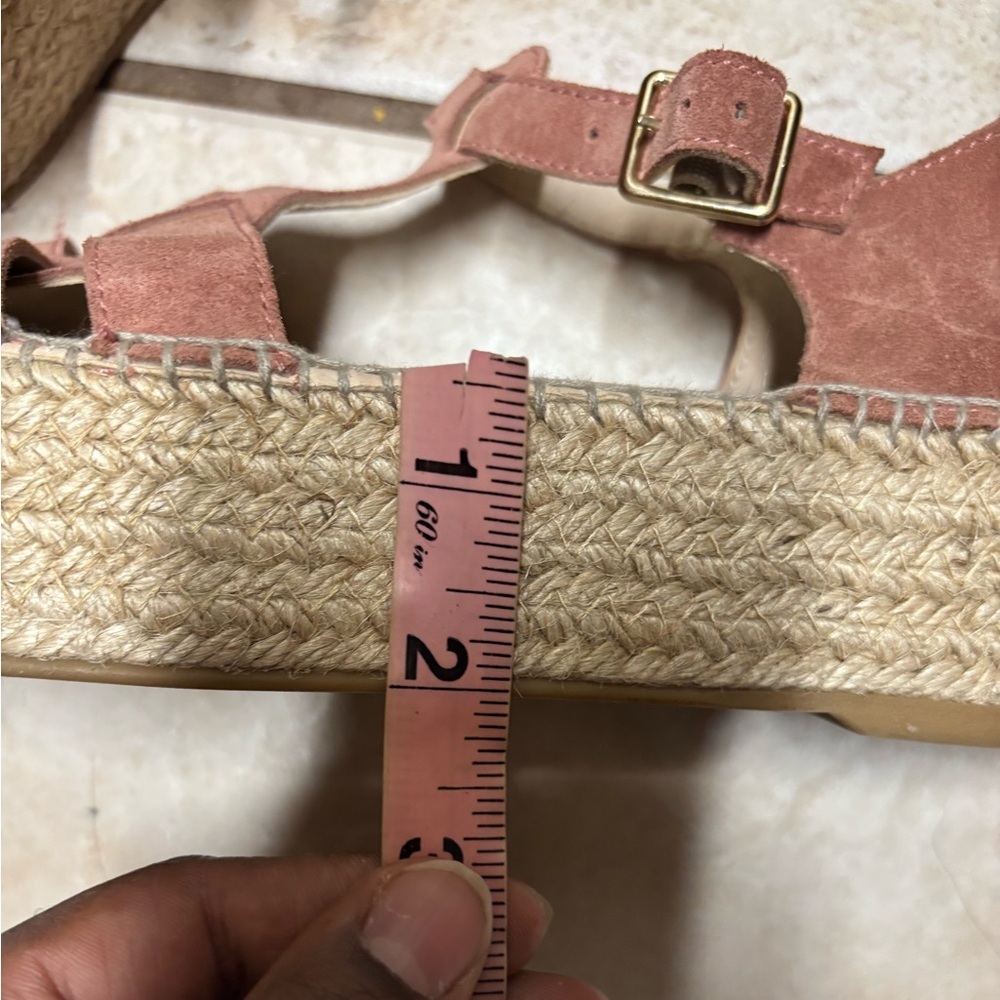 Gamio Platform Espadrille Sandals pink women's size 39 - Picture 7 of 7